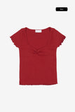 Fable slim ribbed tee