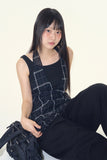 Ranova sheer check halter top