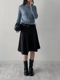 Pin-Tuck Tencel See-Through T-Shirt