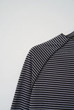 (W) Cody Highneck Striped Top