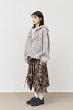 (W) Netty Checked Skirt