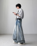 Neon Washed Balloon Denim