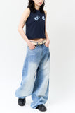(W) Crack Heart Sleeveless
