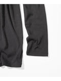 RIBBED HENLEY NECK LONG SLEEVE
