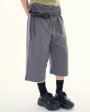 Folding waist bermuda pants