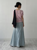 Soy Linen Raglan Short Sleeve Knit