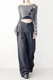 Smith's Unbalanced Slit Knit