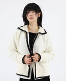 Carrie Color Matching Collar Cardigan