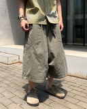Garments Washed Cut Bermuda Pants
