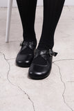 Pully Cross Strap Mary Jane Loafers