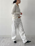 [Unisex] Stitched Cotton Wide Pants