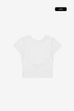 Seton cut-out crop tee