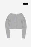 Lorric cropped button tee
