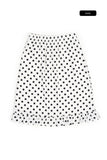 Bubble dot frill skirt