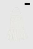 Mui pleated halter-neck one-piece