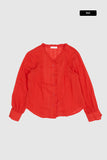 Fleur sheer lace blouse