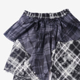 Ash check ankle skirt