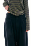 Oberon pintuck balloon denim pants