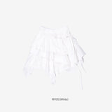 Flory Unbalanced Lace Skirt