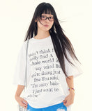 Brilliant lettering overfit t-shirt