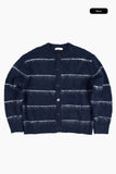 Brush stripe cardigan