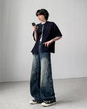 Carbon Washed Balloon Denim