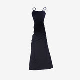 Nail Run Long Sleeveless One Piece + Cardigan Set