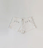 Virginia Low-Rise White Shorts