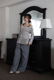 Oat Slim Deep U-Neck Knit