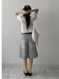 [Short sleeve ver.] Beans Off-Shoulder Crop Blouse