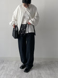 Reverse Slit Over Fit Sweatshirt