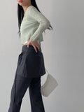 Oboe V-neck See-through Crop Cardigan
