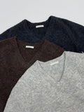 Mix Boucle V-Neck Overfit Knit