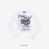 Casse shirring lettering t-shirt
