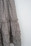 (W) Bunny Checked Skirt
