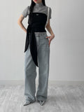 Tom Ribbed Mockneck Half T-Shirt