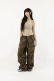Cargo printed military pants
