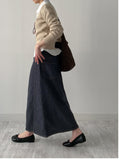 Adjust Nep Selvage Long Skirt