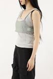 Needs Layered Mesh Bra Top