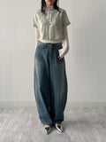 541 Rivet Balloon Wide Denim Pants