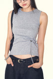 Tori string shirring sleeveless