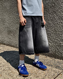 Maxi Washed Bermuda Denim