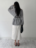 Meringue Two Way Shirring Loose Fit Blouse