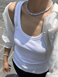 Ocean Wave Chalcedony Necklace