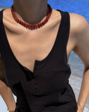 Burning Berry Carnelian Necklace