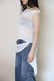 Three Way Shoulder Wrap Tee