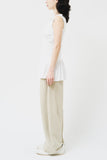 (W) June Shirring Sleeveless