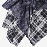 Ash check ankle skirt