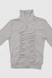 Elixir high-neck shirring zip-up