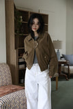 Rivet Cotton Blouson Jacket